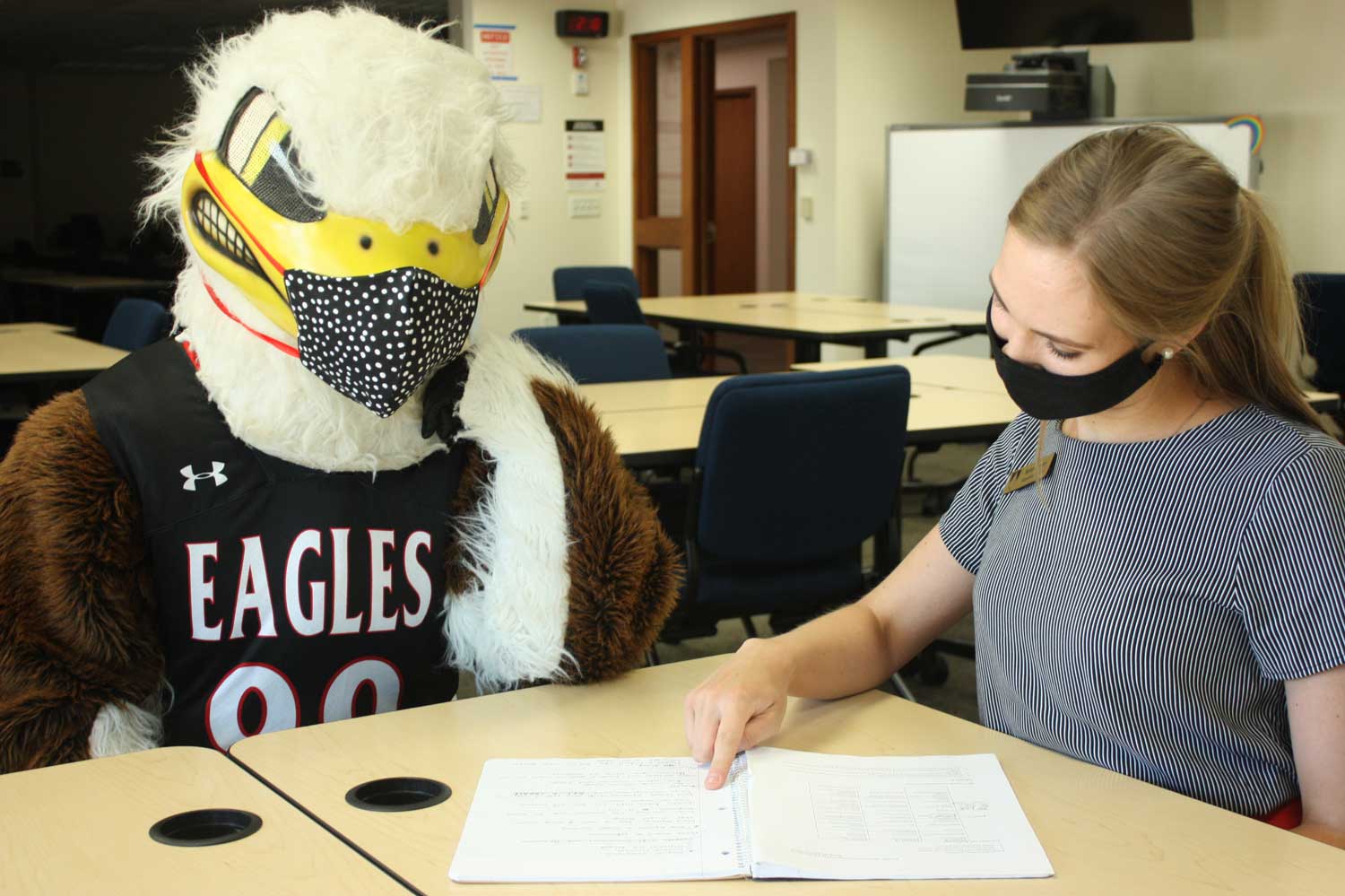 Eddy the Eagle in Classroom