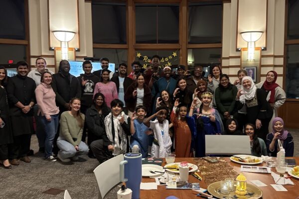 students gathered together for Ramadan