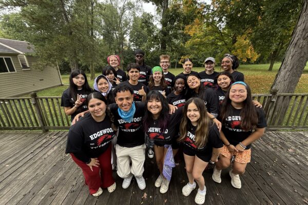 Group of people smiling