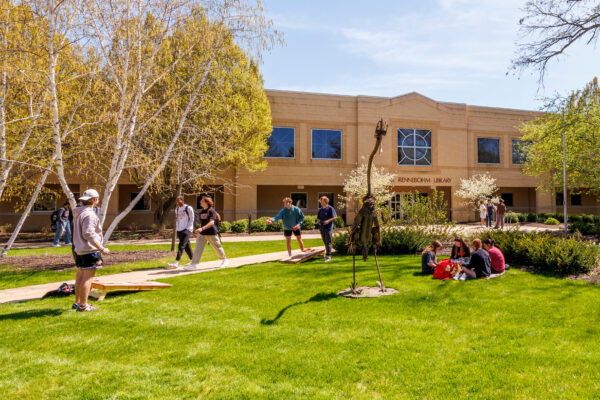Students in Courtyard