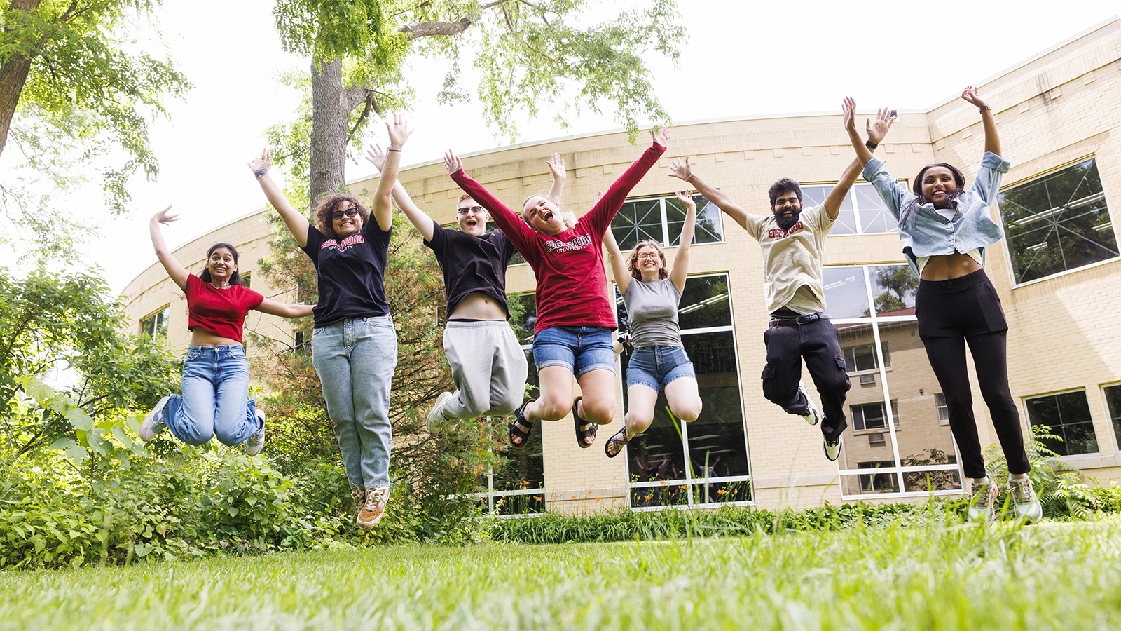 Edgewood Students Jumping