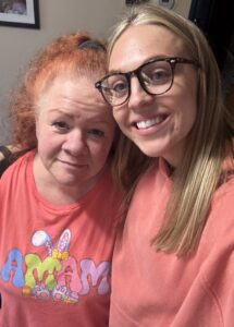 Mom and Daughter smiling