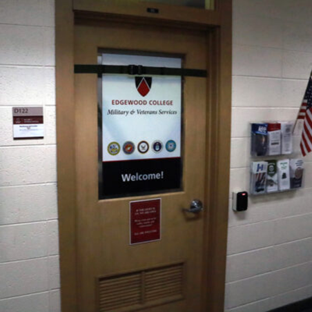 Military and Veteran Services Door