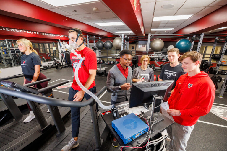students in the gym