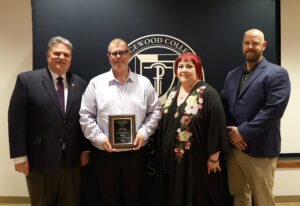 Jacob Gill holds Underkofler Award